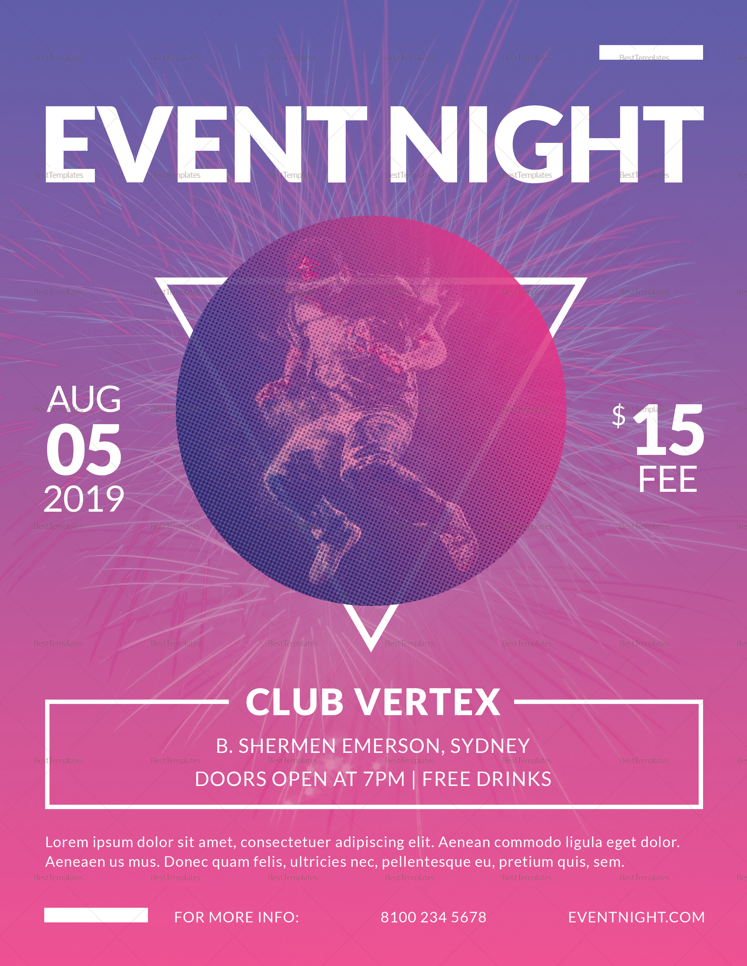 event poster template word for mac